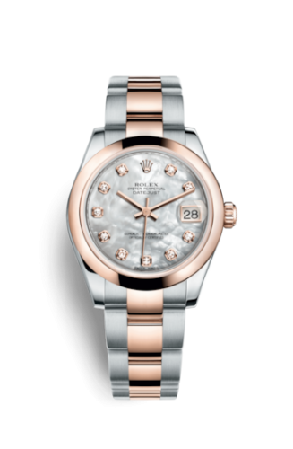 Rolex Datejust 31 Rolesor Everose Domed / Oyster / MOP 178241-0060