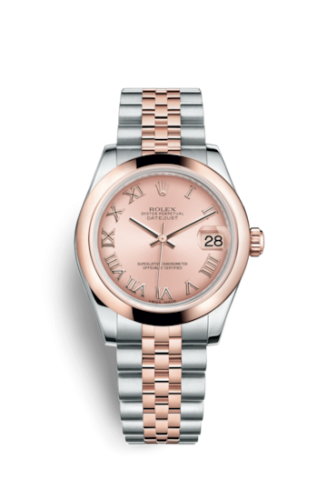 Rolex Datejust 31 Rolesor Everose Domed / Jubilee / Pink Roman 178241-0064