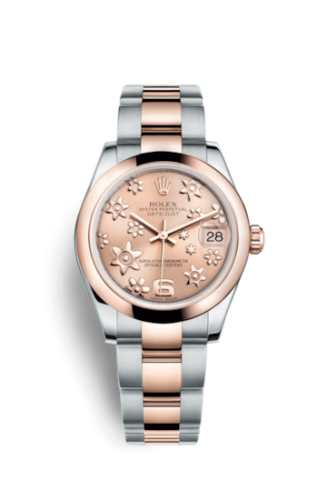 Rolex Datejust 31 Rolesor Everose Domed / Oyster / Pink Floral 178241-0075