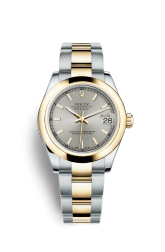 Rolex Datejust 31 Rolesor Yellow Domed / Oyster / Silver 178243-0016