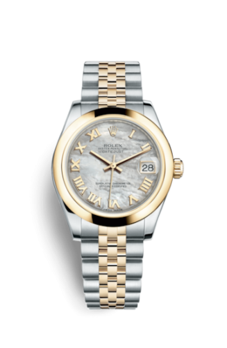 Rolex Datejust 31 Rolesor Yellow Domed / Jubilee / MOP Roman 178243-0057