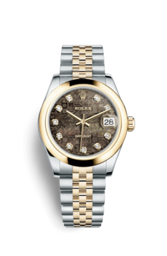 Rolex Datejust 31 Rolesor Yellow Domed / Jubilee / Black MOP Computer 178243-0058