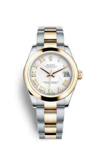 Rolex Datejust 31 Rolesor Yellow Domed / Oyster / White Roman 178243-0066