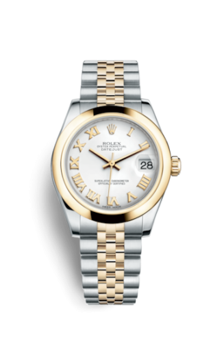 Rolex Datejust 31 Rolesor Yellow Domed / Jubilee / White Roman 178243-0067