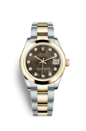 Rolex Datejust 31 Rolesor Yellow Domed / Oyster / Black MOP 178243-0068