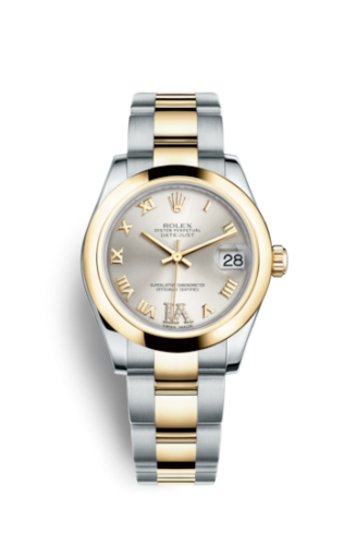 Rolex Datejust 31 Rolesor Yellow Domed / Oyster / Silver Roman 178243-0077