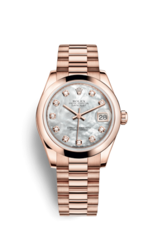 Rolex Datejust 31 Everose Domed / President / MOP 178245f-0026