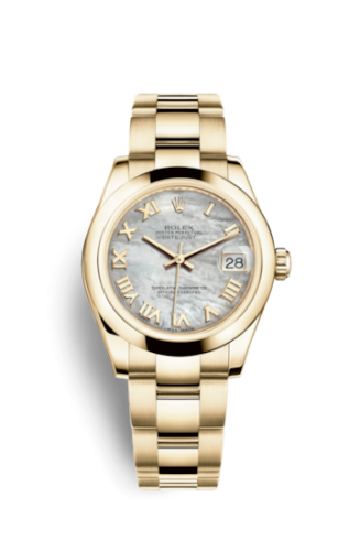 Rolex Datejust 31 Yellow Gold Domed / Oyster / MOP Roman 178248-0013
