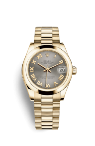 Rolex Datejust 31 Yellow Gold Domed / President / Steel Roman 178248-0092