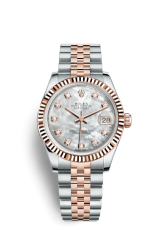 Rolex Datejust 31 Rolesor Everose Fluted / Jubilee / MOP 178271-0060