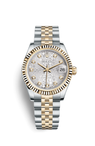 Rolex Datejust 31 Rolesor Yellow Fluted / Jubilee / Silver Computer 178273-0006