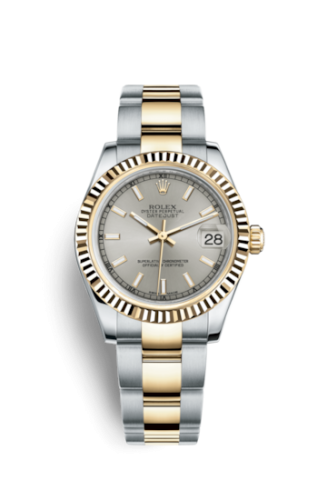 Rolex Datejust 31 Rolesor Yellow Fluted / Oyster / Silver 178273-0011