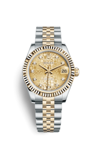 Rolex Datejust 31 Rolesor Yellow Fluted / Jubilee / Champagne Computer 178273-0013