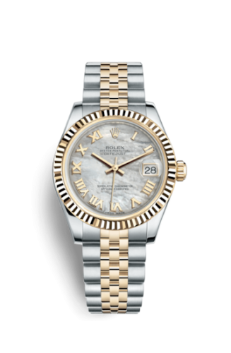 Rolex Datejust 31 Rolesor Yellow Fluted / Jubilee / MOP Roman 178273-0016