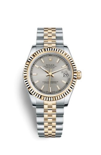 Rolex Datejust 31 Rolesor Yellow Fluted / Jubilee / Silver 178273-0030