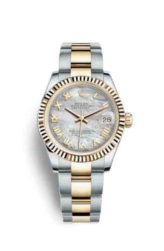 Rolex Datejust 31 Rolesor Yellow Fluted / Oyster / MOP Roman 178273-0037