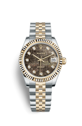 Rolex Datejust 31 Rolesor Yellow Fluted / Jubilee / Black MOP Computer 178273-0057