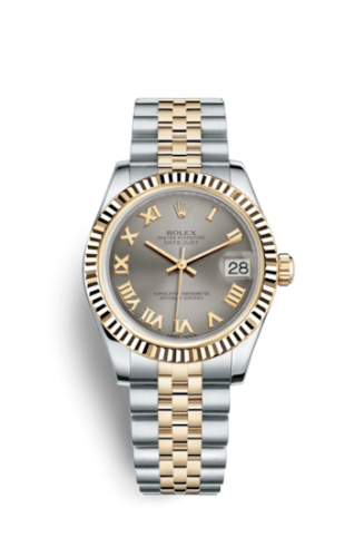 Rolex Datejust 31 Rolesor Yellow Fluted / Jubilee / Steel Roman 178273-0089