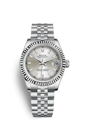 Rolex Datejust 31 Stainless Steel Fluted / Jubilee / Silver 178274-0009
