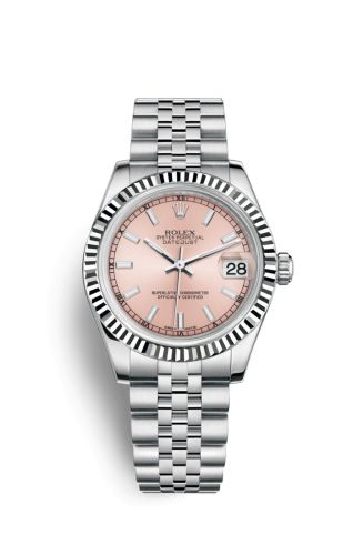 Rolex Datejust 31 Stainless Steel Fluted / Jubilee / Pink 178274-0012