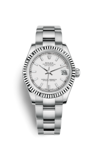 Rolex Datejust 31 Stainless Steel Fluted / Oyster / White 178274-0024