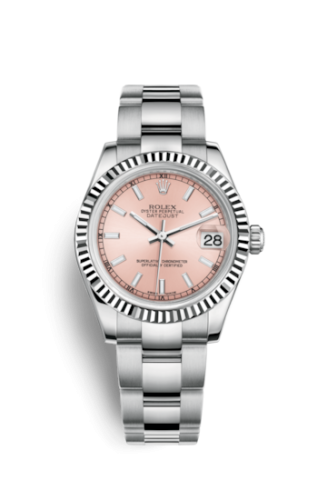 Rolex Datejust 31 Stainless Steel Fluted / Oyster / Pink 178274-0027