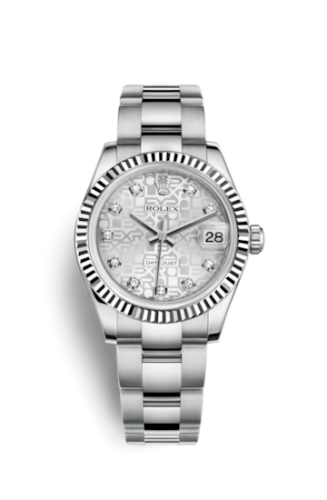 Rolex Datejust 31 Stainless Steel Fluted / Oyster / Silver Computer 178274-0029