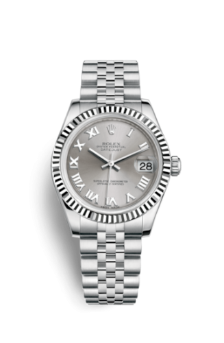 Rolex Datejust 31 Stainless Steel Fluted / Jubilee / Rhodium Roman 178274-0063
