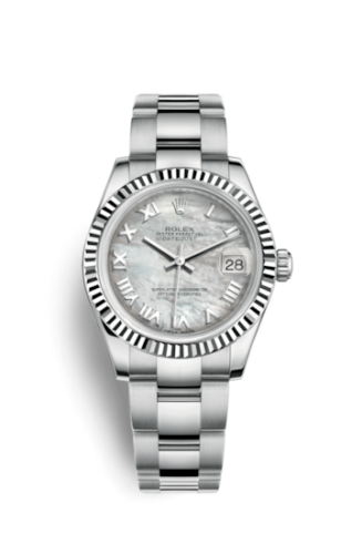 Rolex Datejust 31 Stainless Steel Fluted / Oyster / MOP - Roman 178274-0072