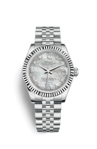 Rolex Datejust 31 Stainless Steel Fluted / Jubilee / MOP Roman 178274-0086