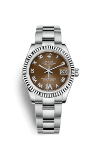 Rolex Datejust 31 Stainless Steel Fluted / Oyster / Bronze - Roman 178274-0089
