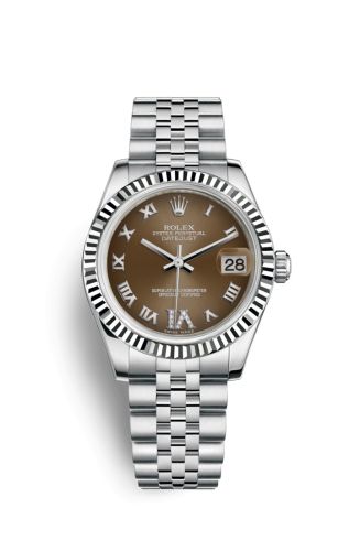 Rolex Datejust 31 Stainless Steel Fluted / Jubilee / Bronze Roman 178274-0090