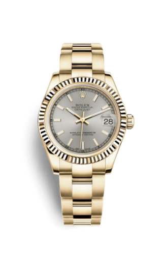 Rolex Datejust 31 Yellow Gold Fluted / Oyster / Silver 178278-0034