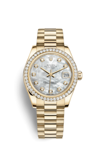 Rolex Datejust 31 Yellow Gold Diamond / President / MOP 178288-0001