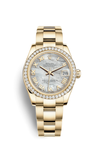 Rolex Datejust 31 Yellow Gold Diamond / Oyster / MOP Roman 178288-0054