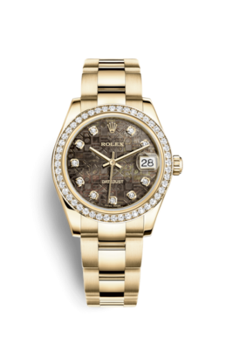 Rolex Datejust 31 Yellow Gold Diamond / Oyster / Black MOP Computer 178288-0066