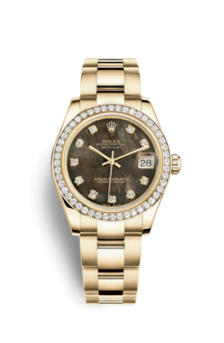 Rolex Datejust 31 Yellow Gold Diamond / Oyster / Black MOP 178288-0070
