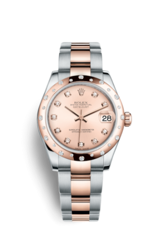 Rolex Datejust 31 Rolesor Everose Domed Diamond / Oyster / Pink Diamond 178341-0017
