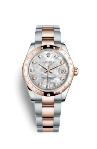 Rolex Datejust 31 Rolesor Everose Domed Diamond / Oyster / MOP 178341-0018