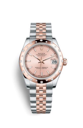 Rolex Datejust 31 Rolesor Everose Domed Diamond / Jubilee / Pink 178341-0023