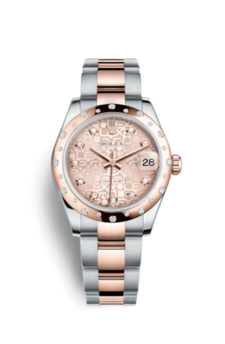 Rolex Datejust 31 Rolesor Everose Domed Diamond / Oyster / Pink Computer 178341-0035