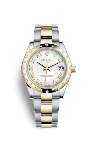 Rolex Datejust 31 Rolesor Yellow Domed Diamond / Oyster / White Roman 178343-0004