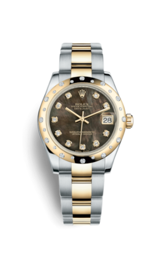 Rolex Datejust 31 Rolesor Yellow Domed Diamond / Oyster / Black MOP 178343-0008