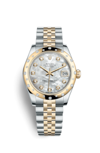 Rolex Datejust 31 Rolesor Yellow Domed Diamond / Jubilee / MOP Diamond 178343-0017