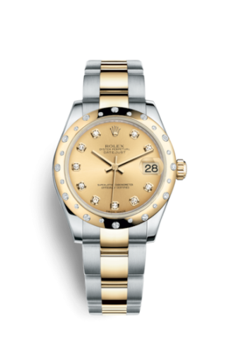 Rolex Datejust 31 Rolesor Yellow Domed Diamond / Oyster / Champagne Diamond 178343-0020