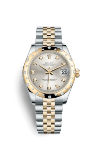 Rolex Datejust 31 Rolesor Domed Diamond / Jubilee / Silver Diamond 178343-0023