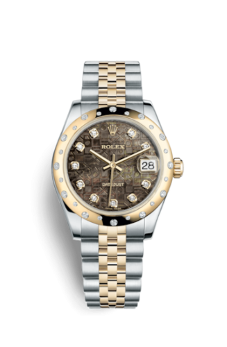 Rolex Datejust 31 Rolesor Yellow Domed Diamond / Jubilee / Black MOP Computer 178343-0027