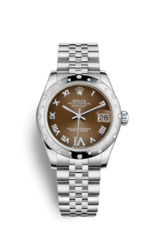 Rolex Datejust 31 Stainless Steel Domed Diamond / Jubilee / Bronze - Roman 178344-0001