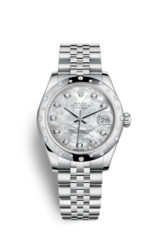 Rolex Datejust 31 Stainless Steel Domed Diamond / Jubilee / MOP 178344-0006