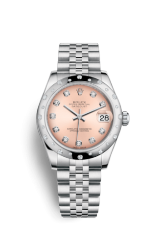 Rolex Datejust 31 Stainless Steel Domed Diamond / Jubilee / Pink - Diamond 178344-0023